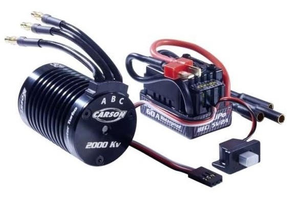 Carson Combo Brushless 1:10 Dragster Turbo 2.0 - 2000KV - Tamiya Eurocup